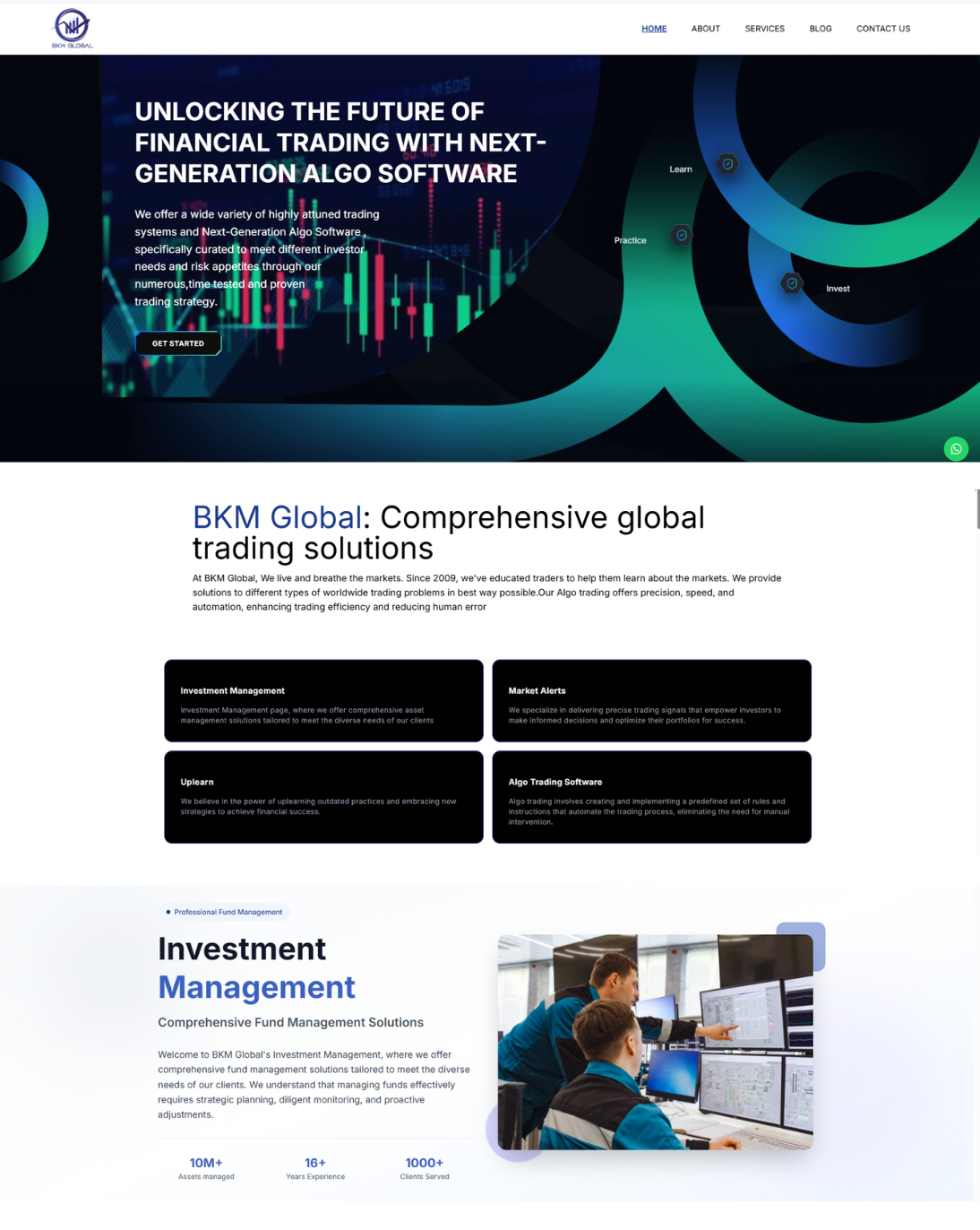 BKM Global – Trading Solutions Website
