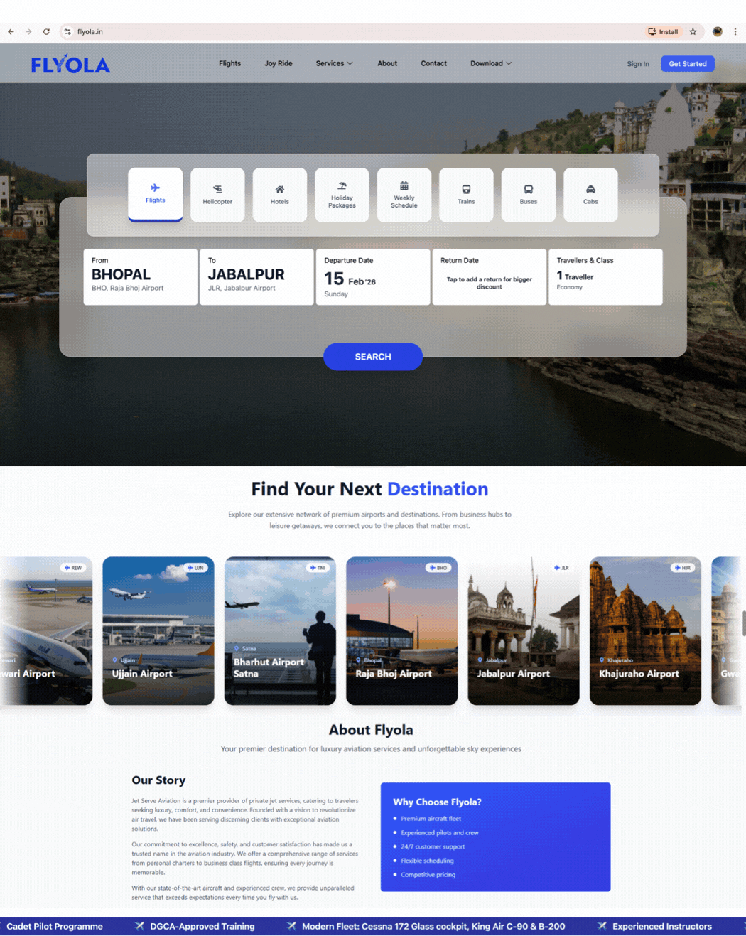 Flyola – Flight Booking Platform